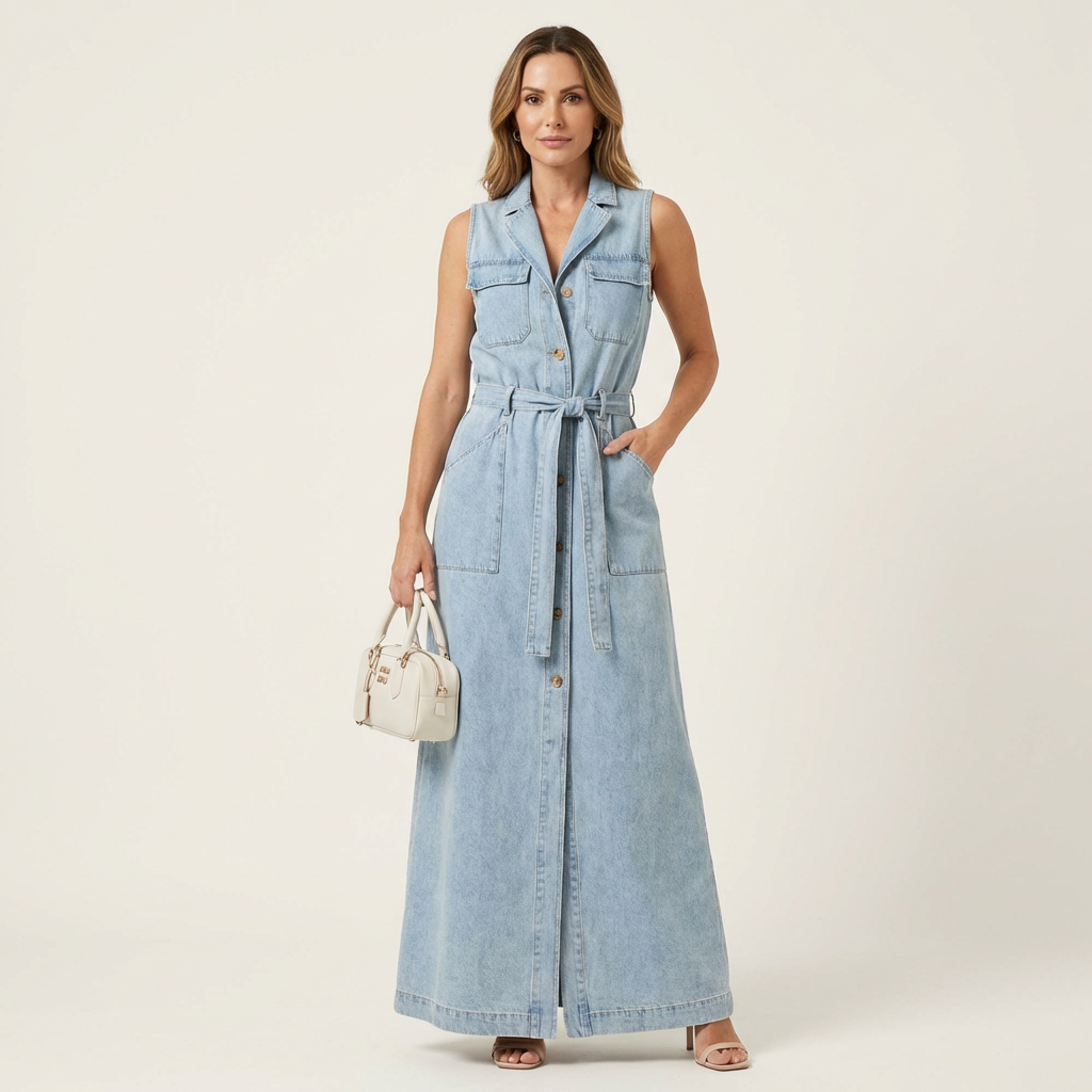 Georgina | Maxijurk van Denim