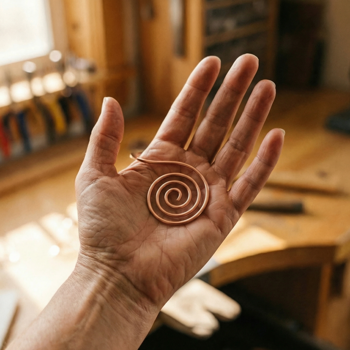 Volute Koperen Hand Spirale