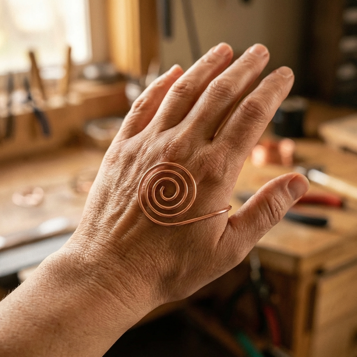 Volute Koperen Hand Spirale