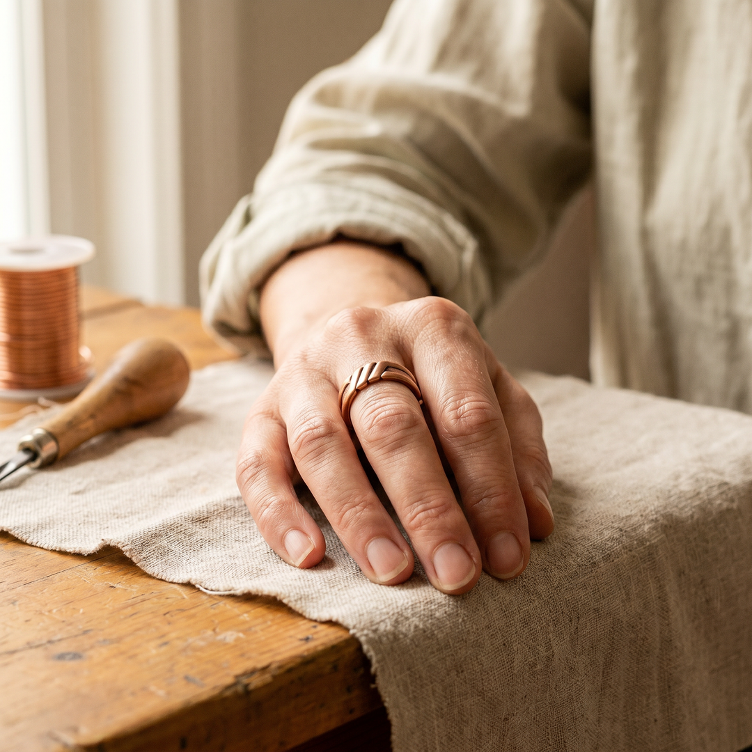 Skein Koperen Ring