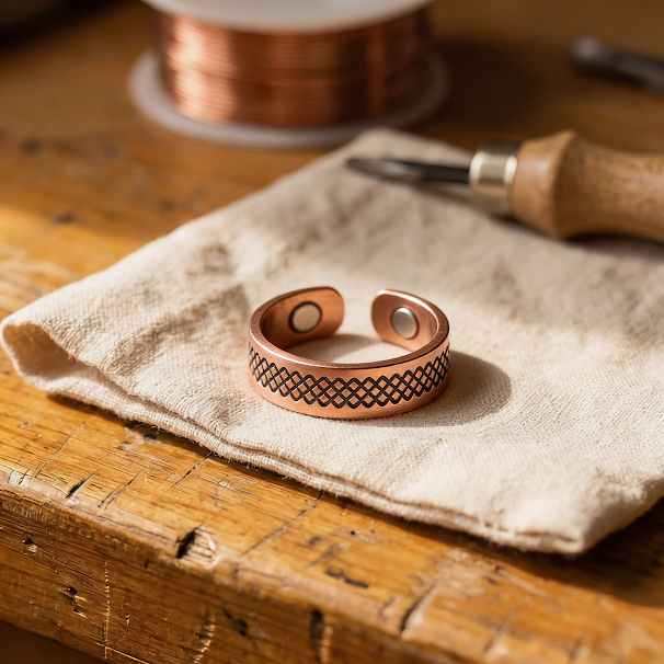 Trellis Koperen Ring