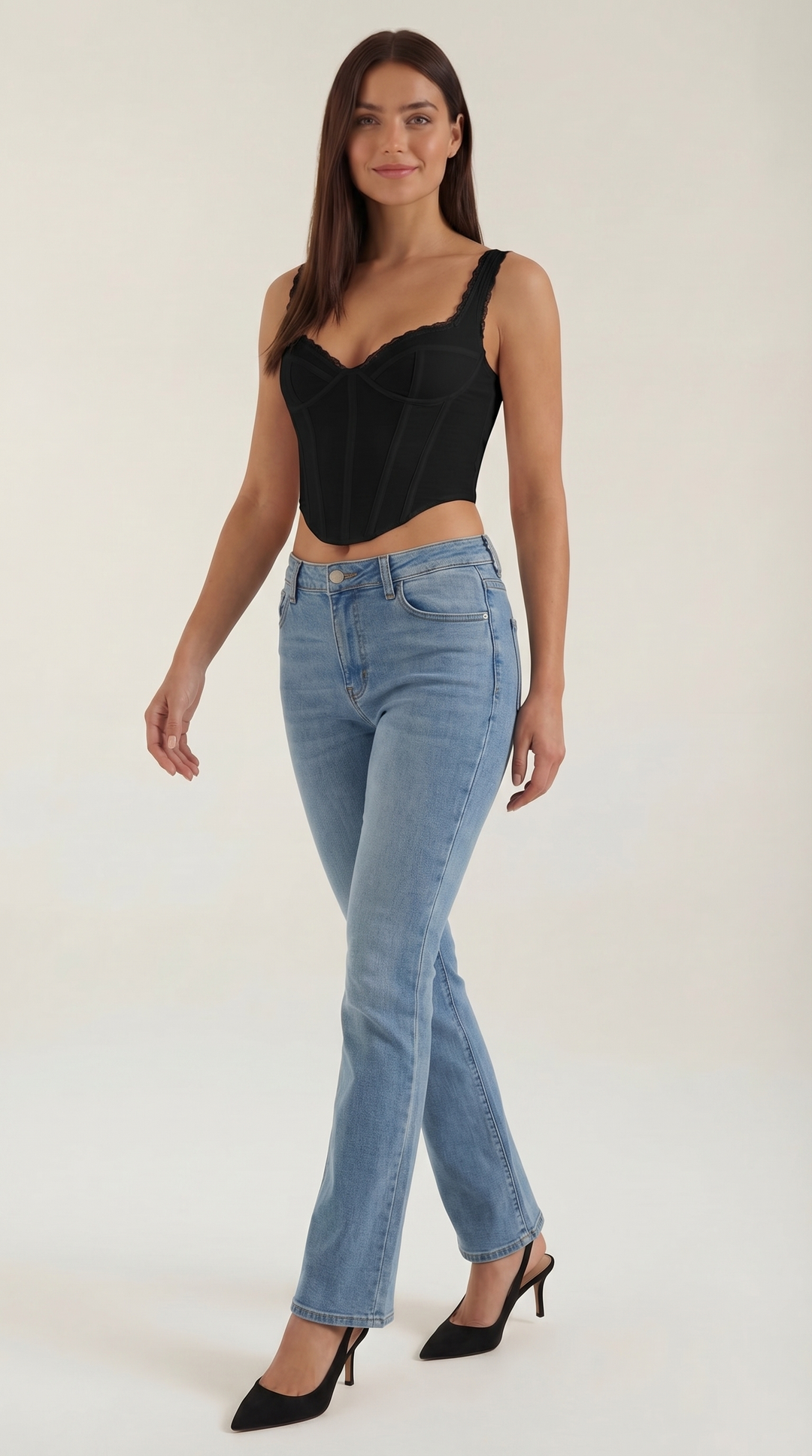 Luxueuze Freya Top met Kantdetails