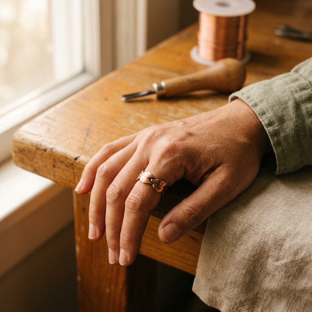 Laurus Koperen Ring