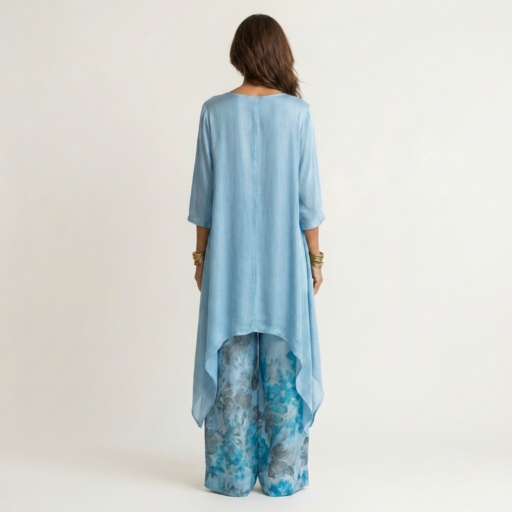 Maud | Tweedelige Set met Asymmetrische Tuniek