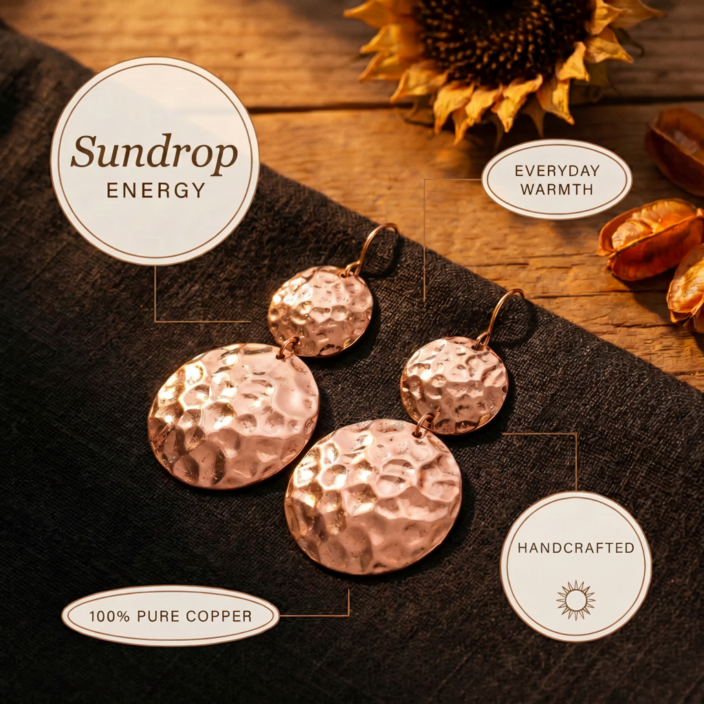 Sundrop Koperen Oorbellen