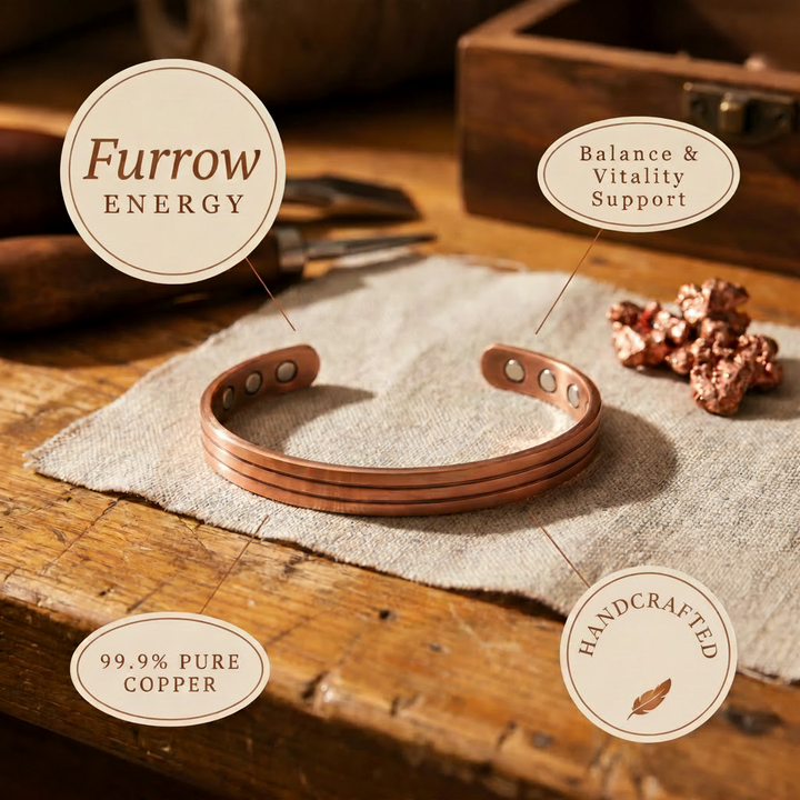 Furrow Koperen Armband