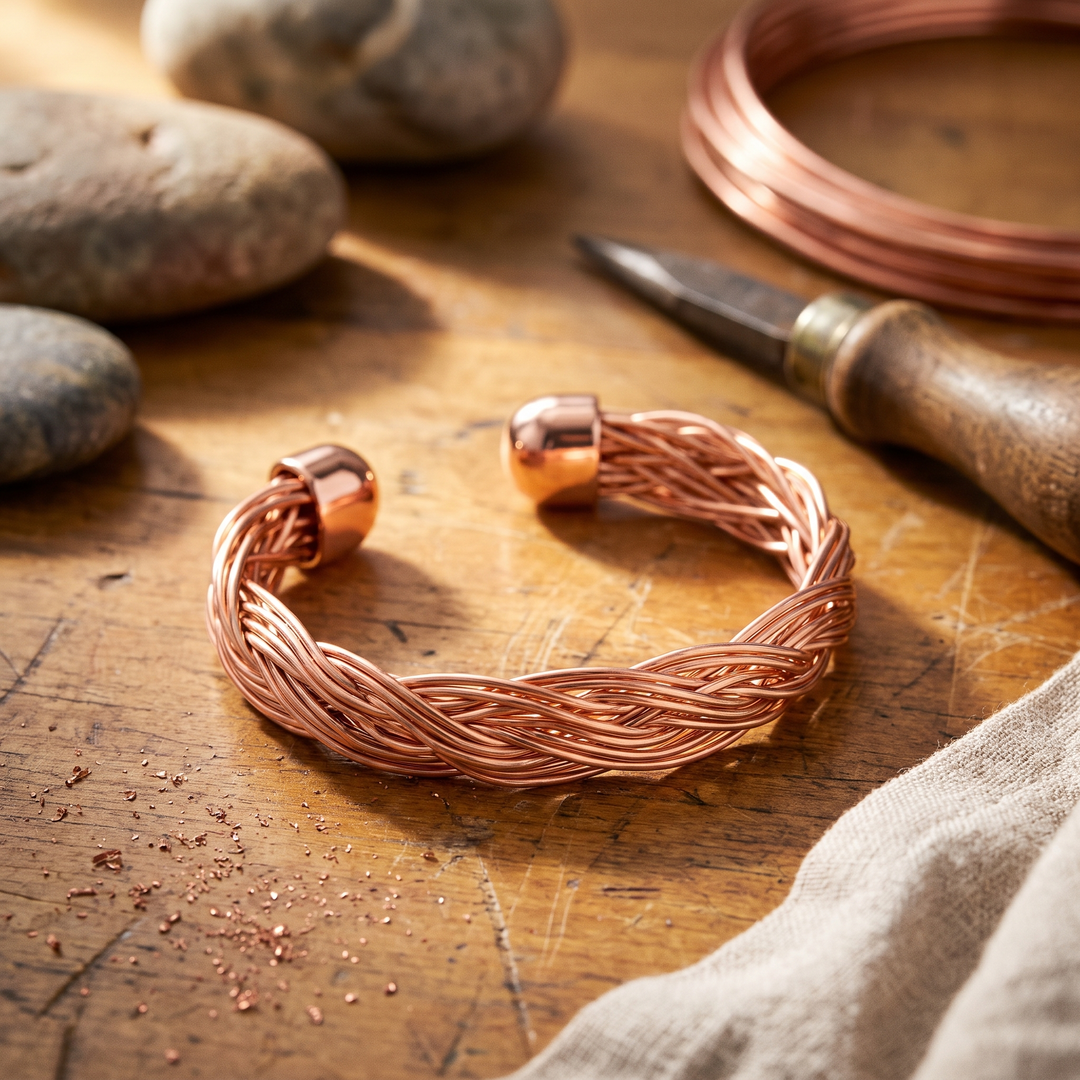 Elm Koperen Cuff Armband