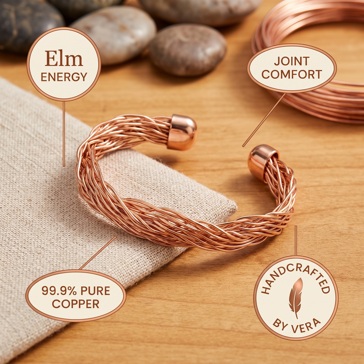 Elm Koperen Cuff Armband