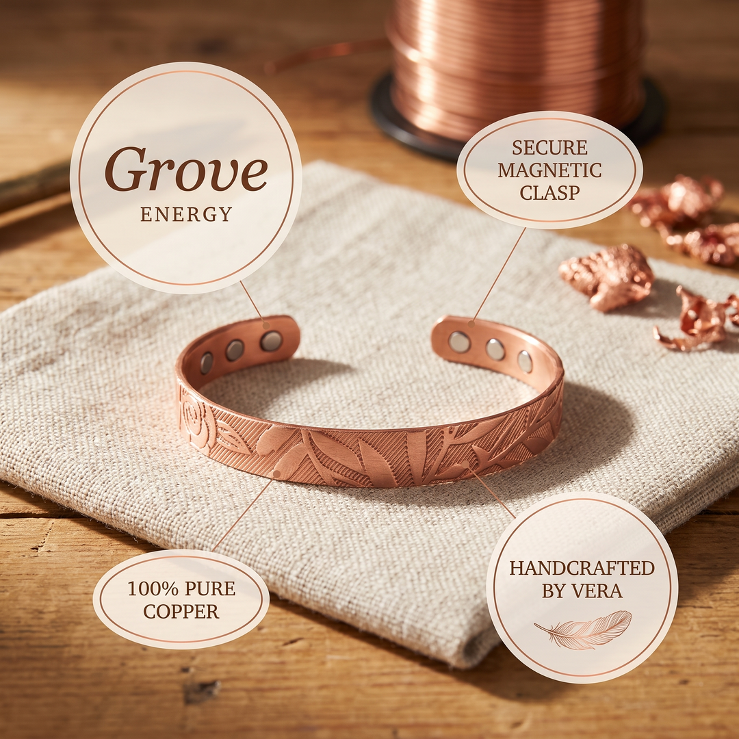 Grove Koperen Armband