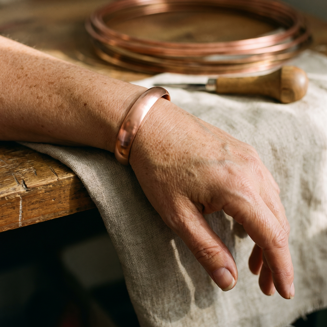 Getijden Koperen Armband