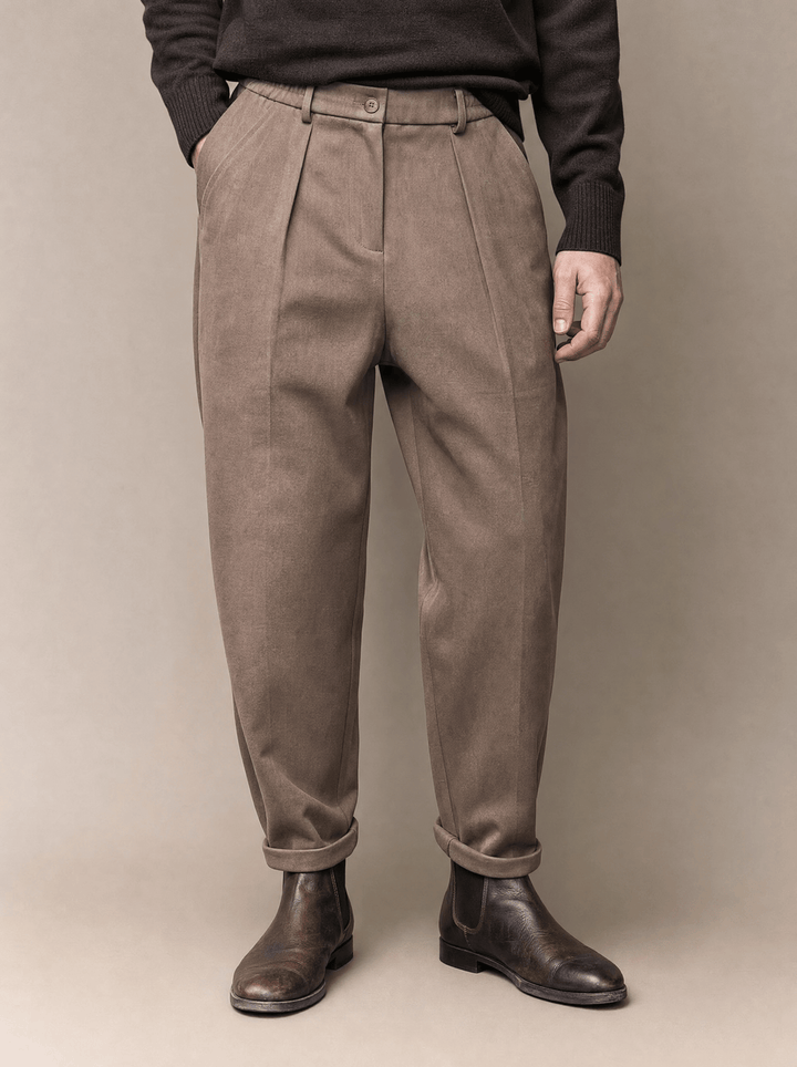Tobin | Getailleerde Katoenen Broek