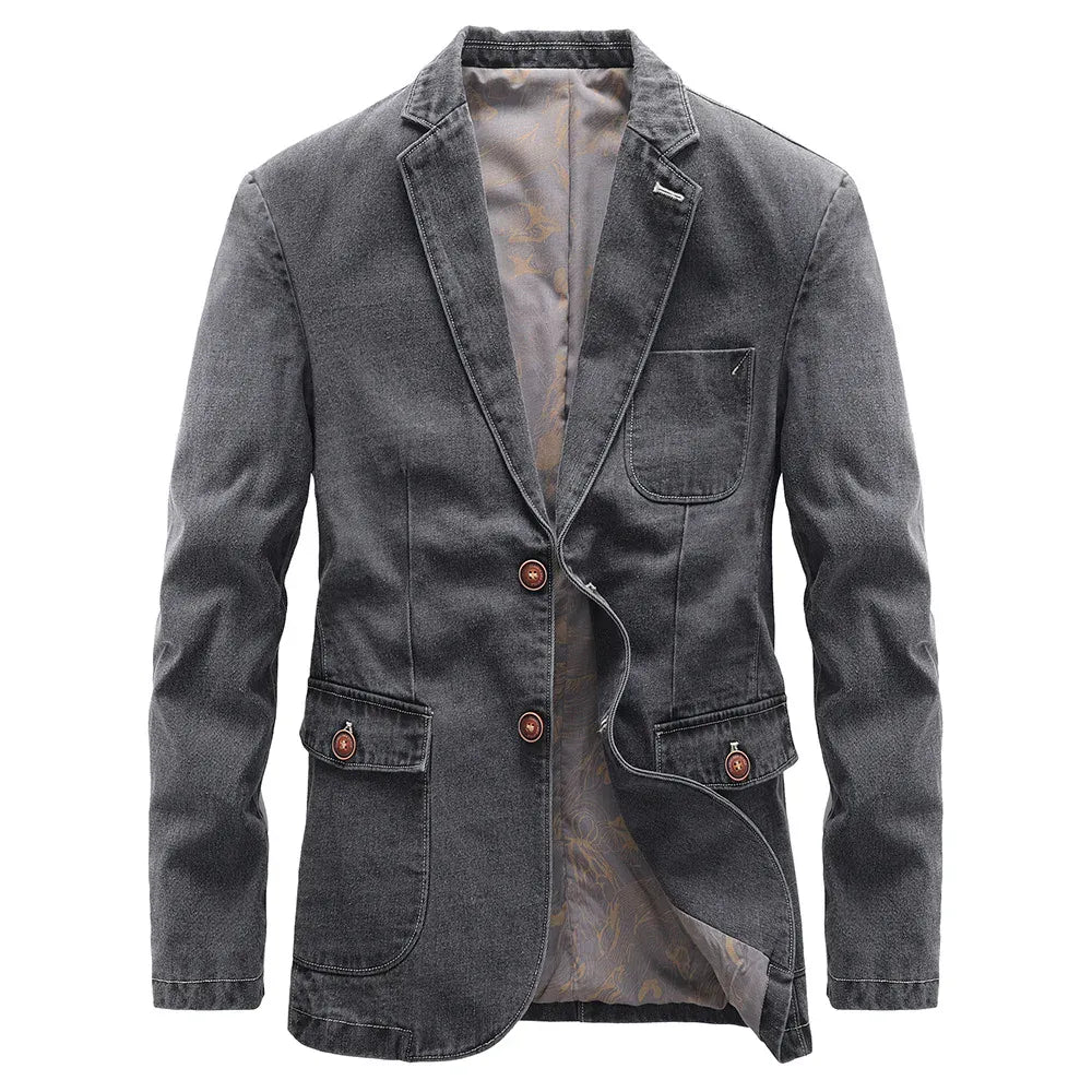 Nicolas | Verzorgde Denim Blazer