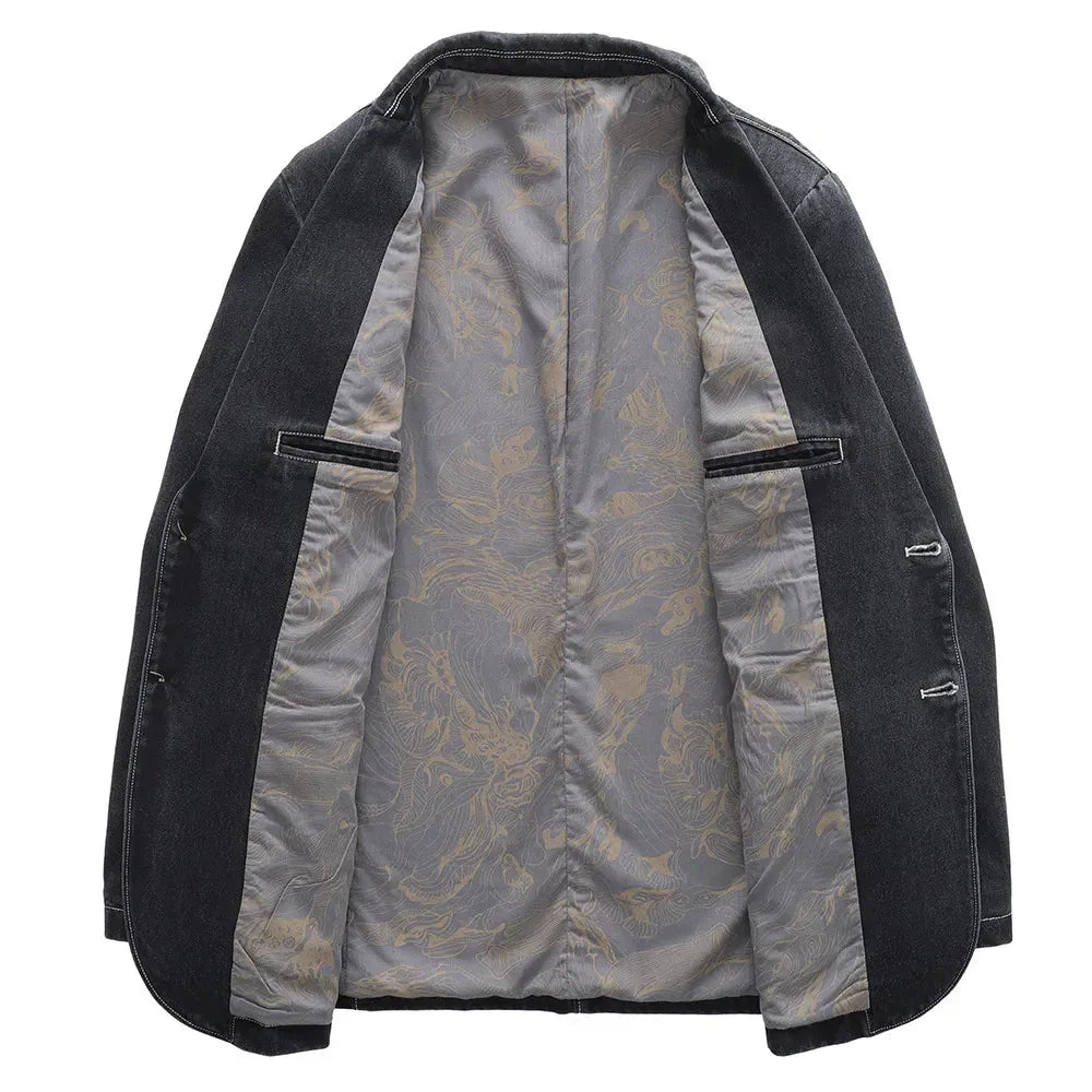 Nicolas | Verzorgde Denim Blazer