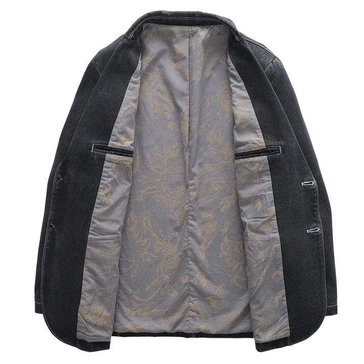 Nicolas | Verzorgde Denim Blazer