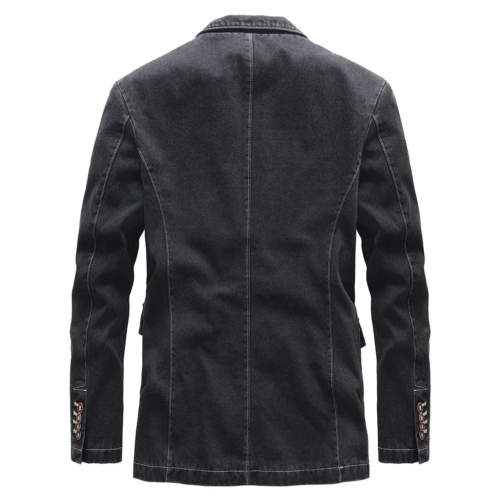 Nicolas | Verzorgde Denim Blazer
