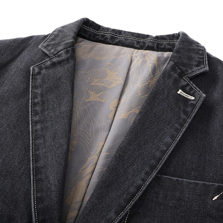 Nicolas | Verzorgde Denim Blazer
