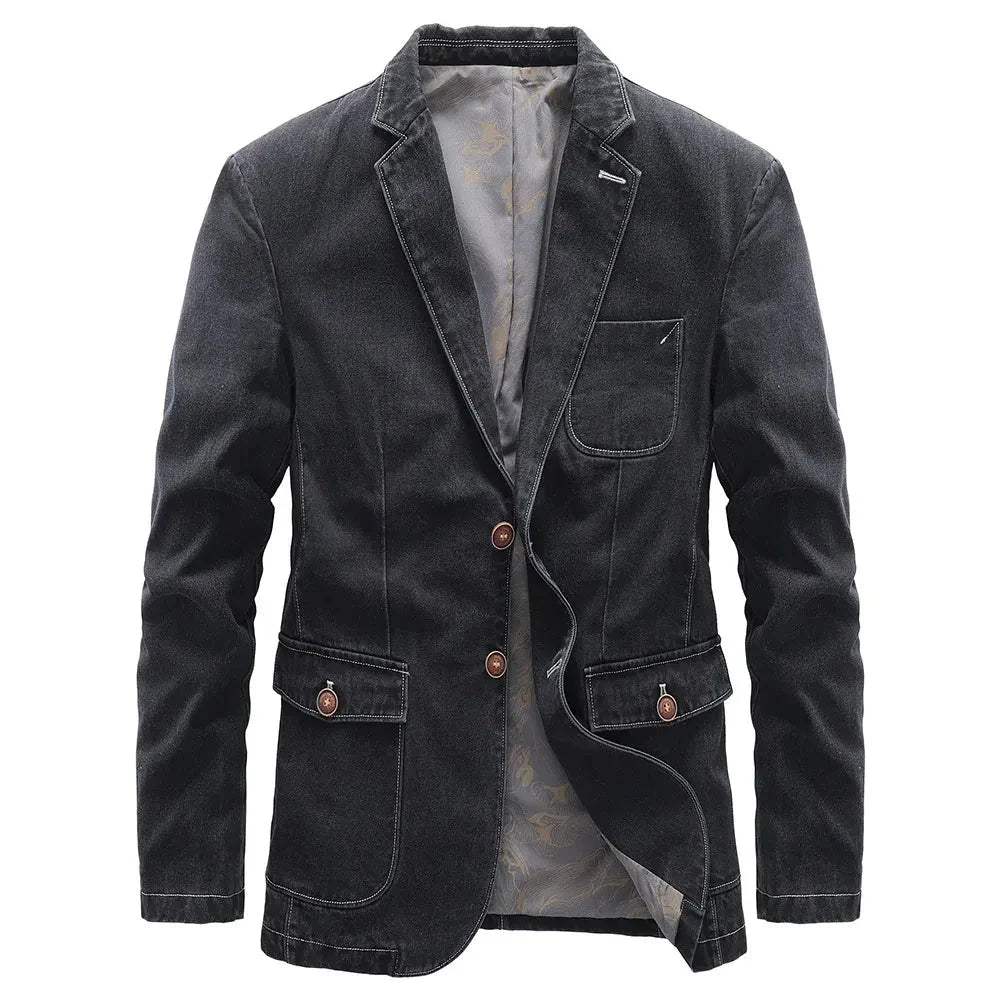 Nicolas | Verzorgde Denim Blazer