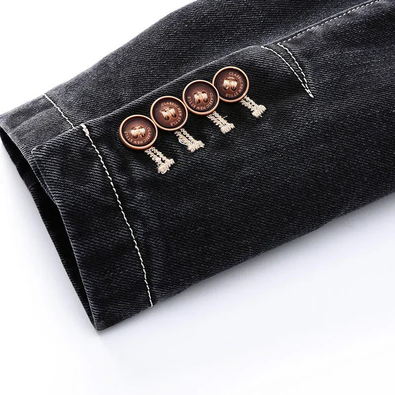 Nicolas | Verzorgde Denim Blazer
