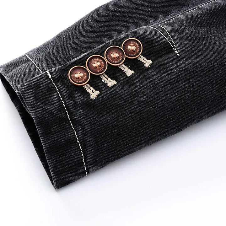 Nicolas | Verzorgde Denim Blazer