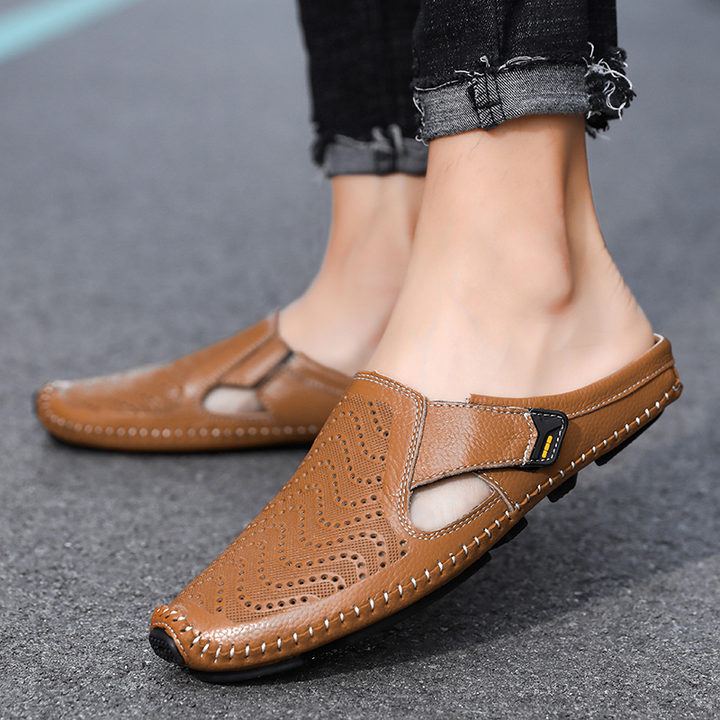 Julian | Leren sandalen voor heren