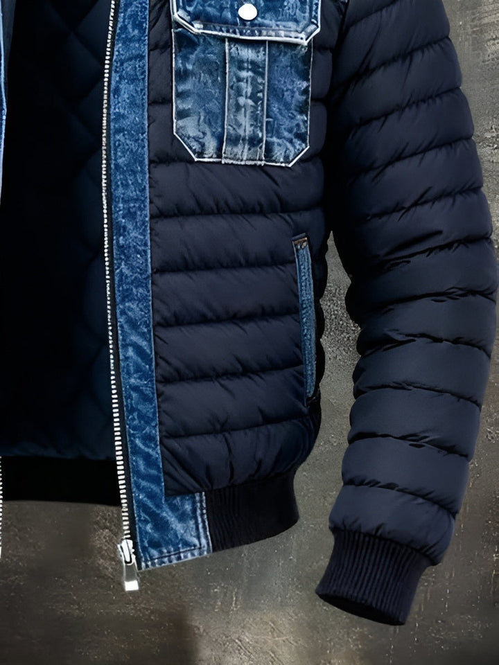 Gilles | Gewatteerde Denim Jas