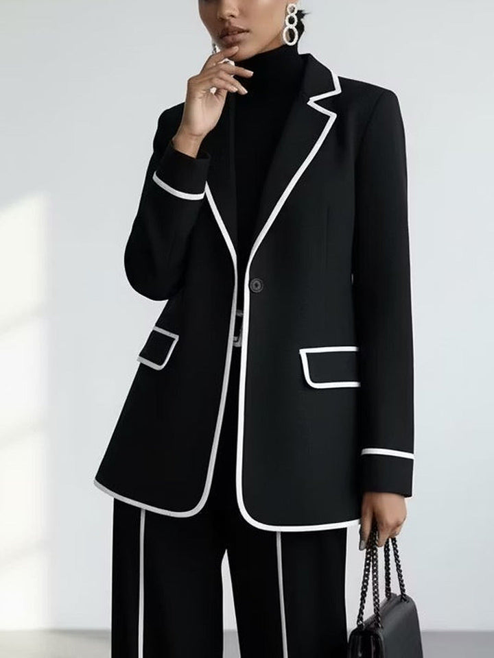 Clementina™ | Elegante Tweedelige Set met Blazer en Broek
