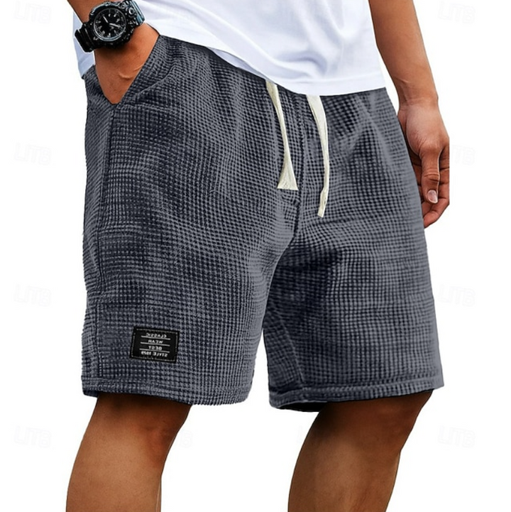 Liam | Luchtige wafelkatoenen shorts