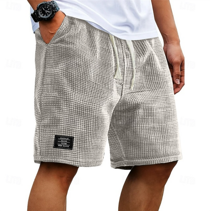 Liam | Luchtige wafelkatoenen shorts