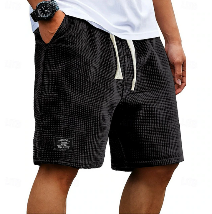 Liam | Luchtige wafelkatoenen shorts