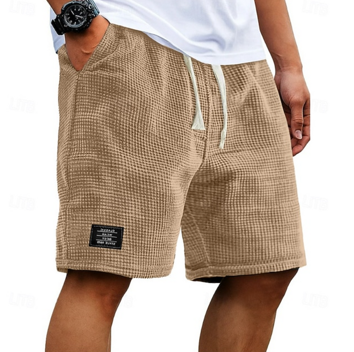 Liam | Luchtige wafelkatoenen shorts
