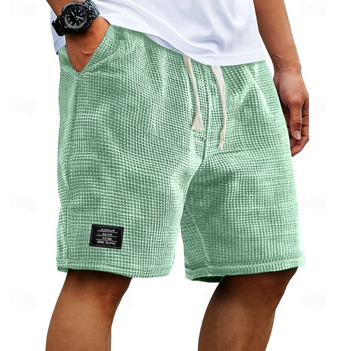 Liam | Luchtige wafelkatoenen shorts