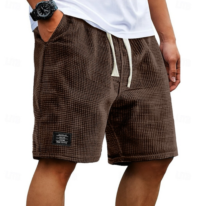 Liam | Luchtige wafelkatoenen shorts
