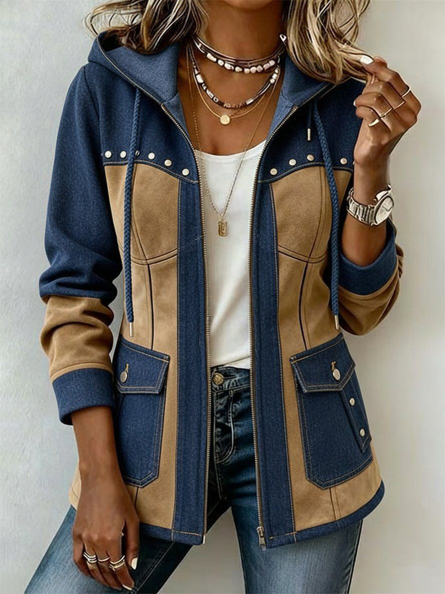 Véronique | Hoodie met contrasterende details
