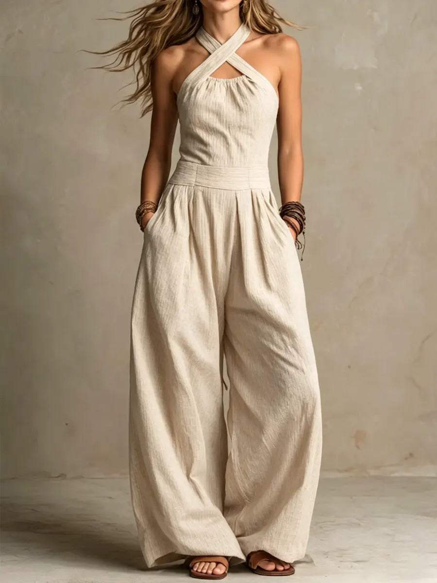 Adriana | Elegante Jumpsuit met gekruist decolleté