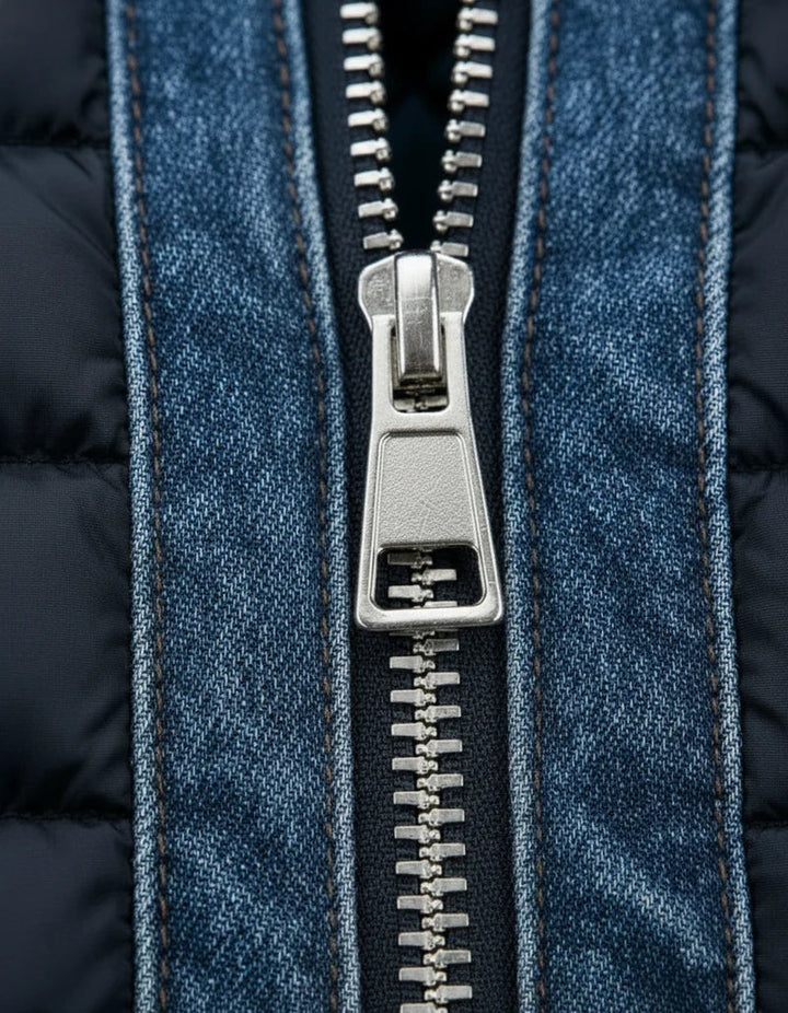 Gilles | Gewatteerde Denim Jas