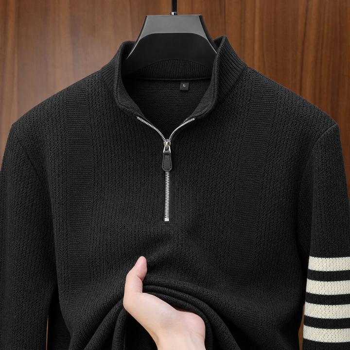 Arne | Katoenen Quarterzip Trui