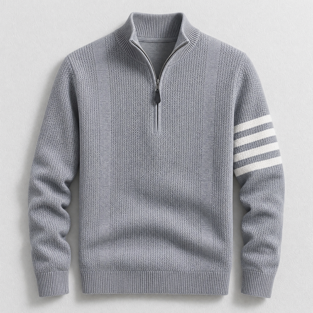 Arne | Katoenen Quarterzip Trui