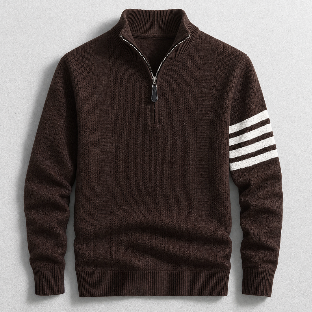 Arne | Katoenen Quarterzip Trui