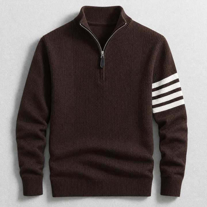 Arne | Katoenen Quarterzip Trui