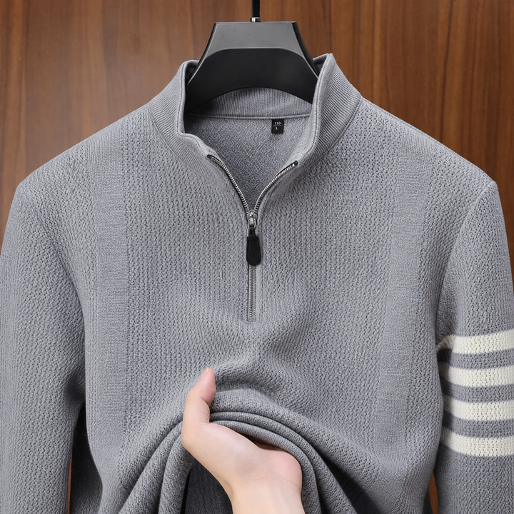 Arne | Katoenen Quarterzip Trui
