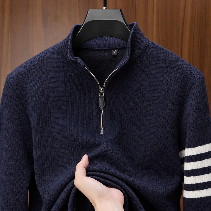 Arne | Katoenen Quarterzip Trui
