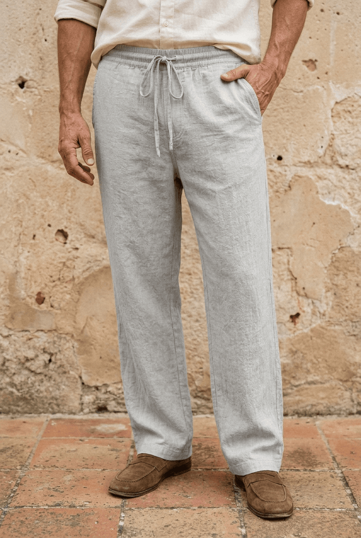 Ruben | Luchtige Linnenmix Broek