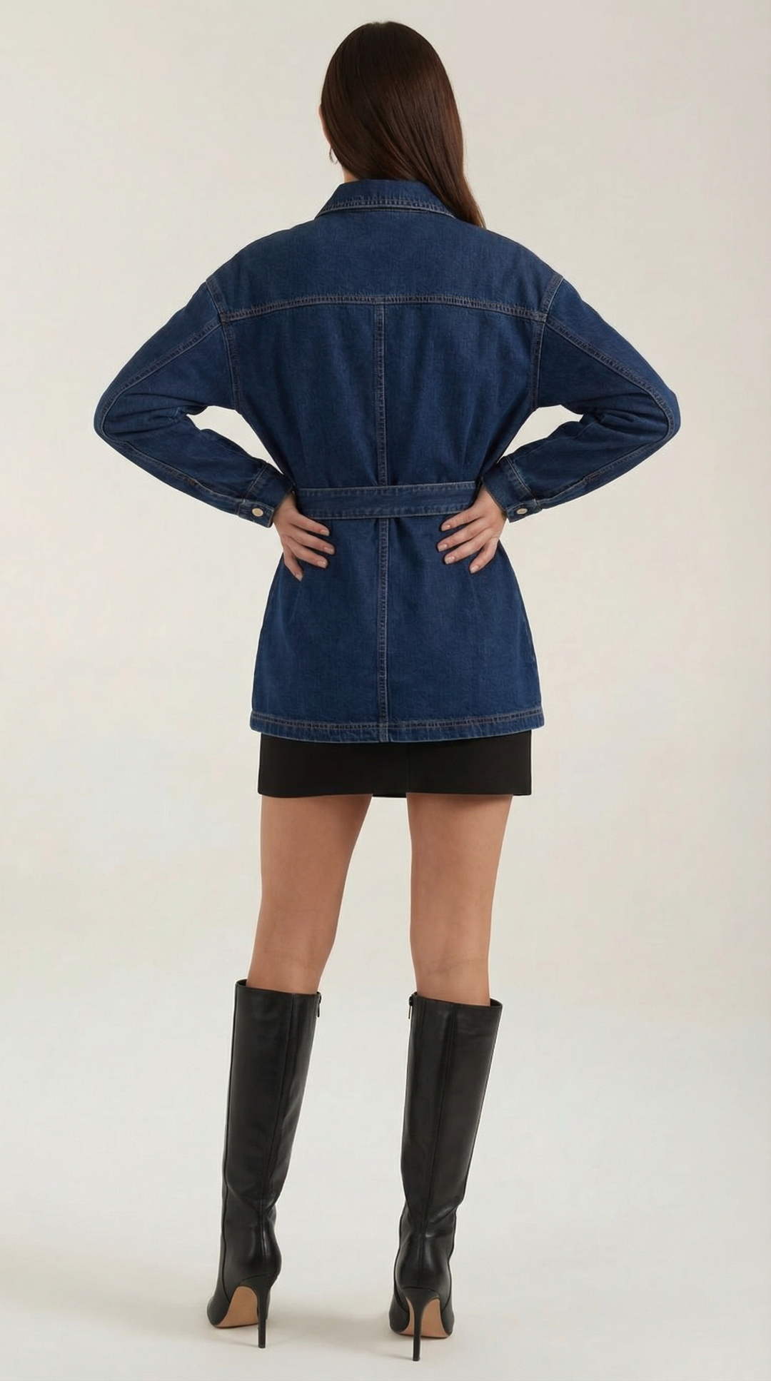 Alice denimjack met verstelbare riem