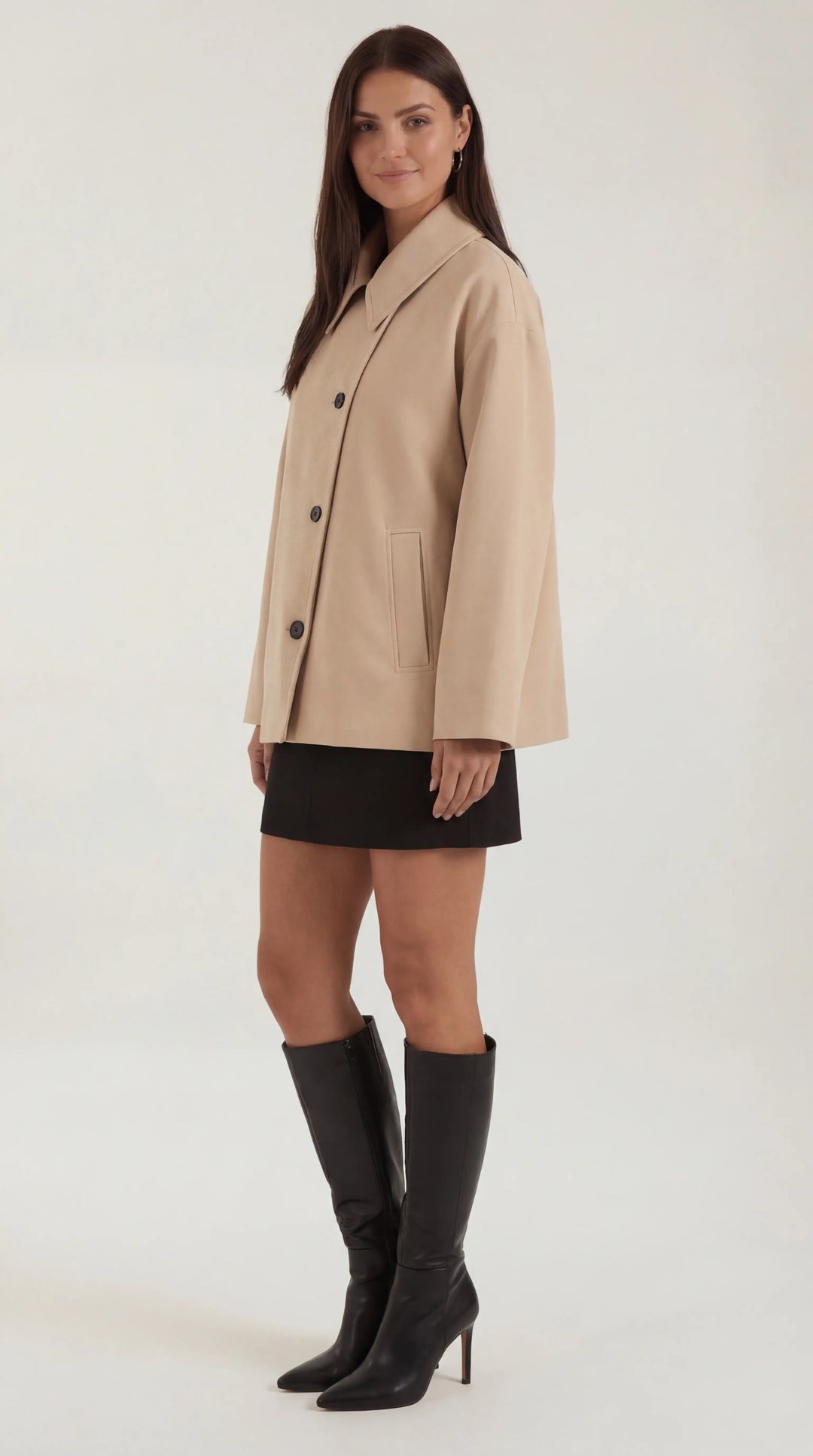 Amanda Oversized Asymmetrische Jas