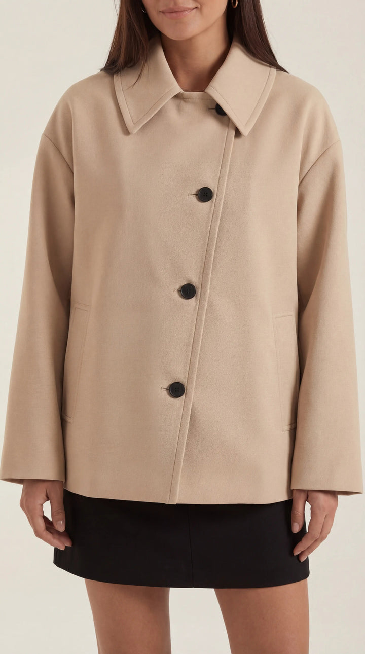 Amanda Oversized Asymmetrische Jas