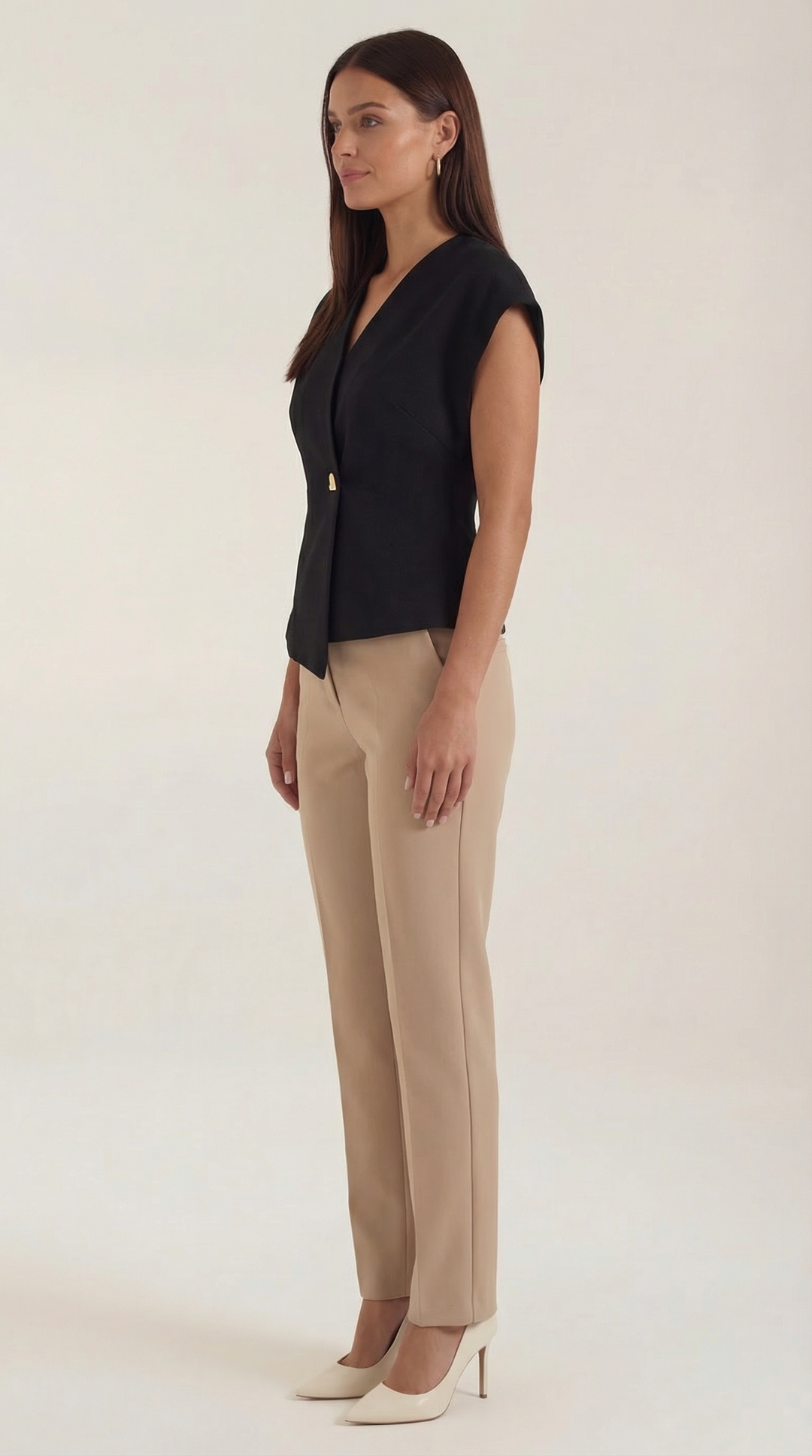 Amy blouse met V-hals