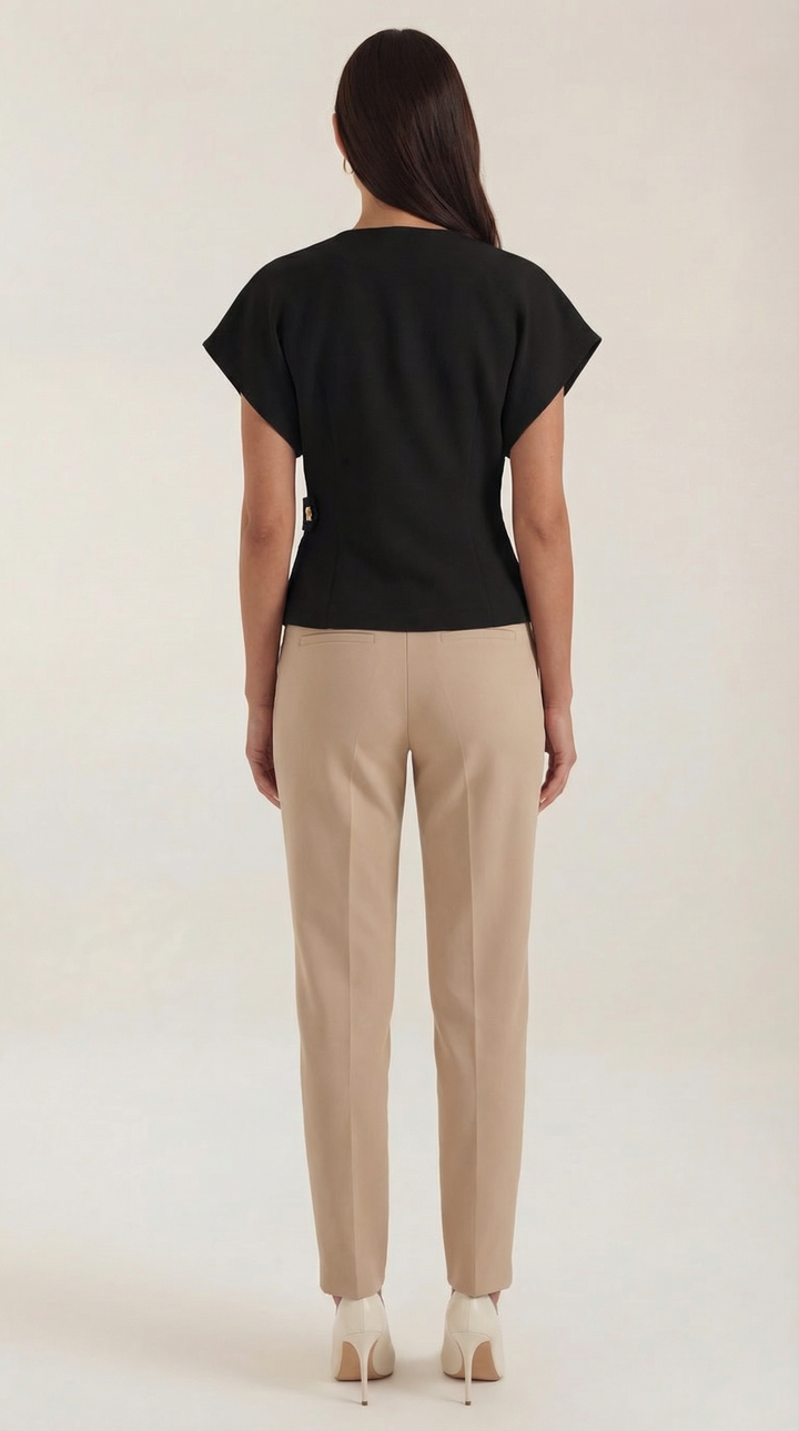 Amy blouse met V-hals