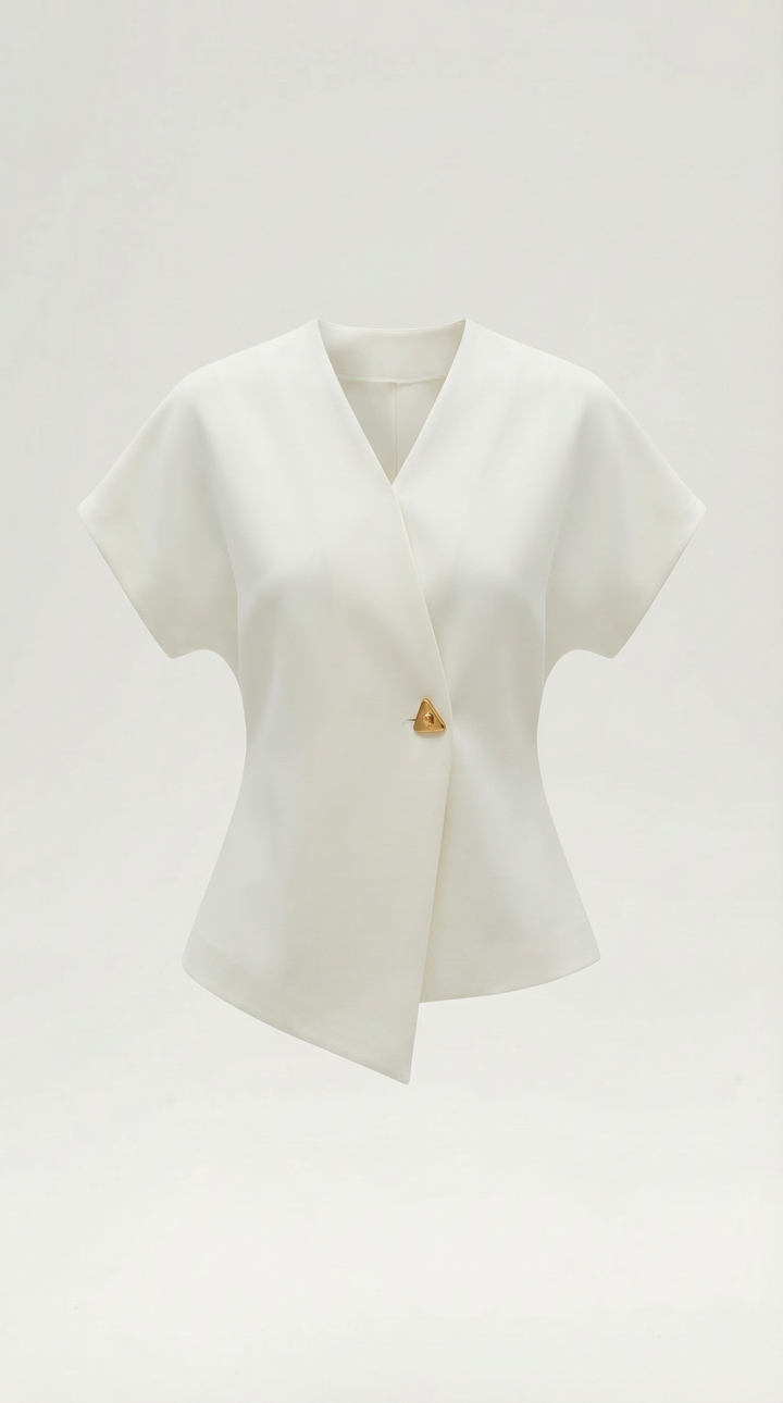 Amy blouse met V-hals
