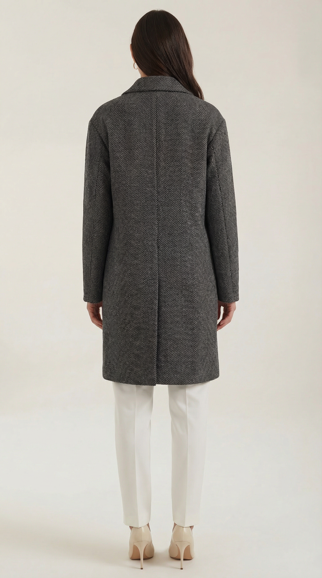 Ann Grauer Klassieke Trenchcoat