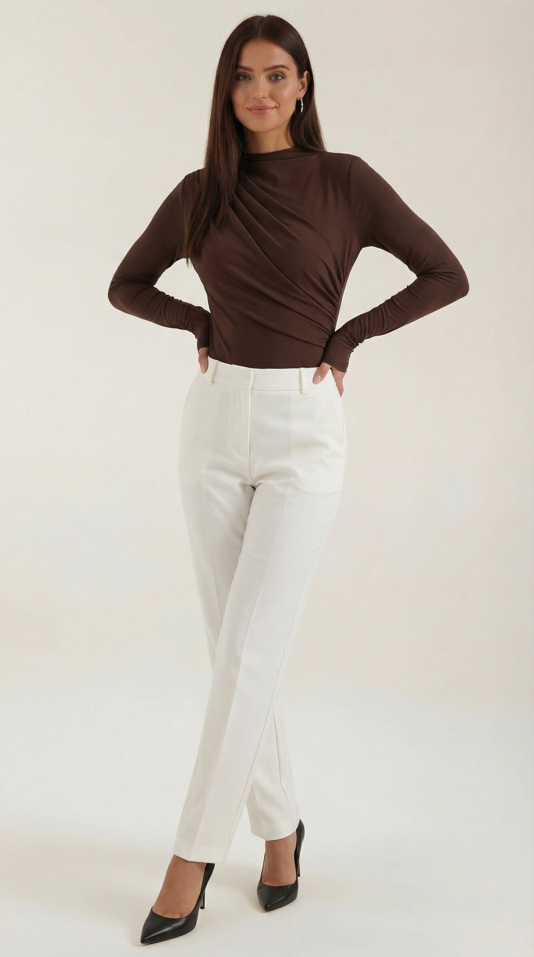 Audrey Geraffter Lange Mouwen Bodysuit